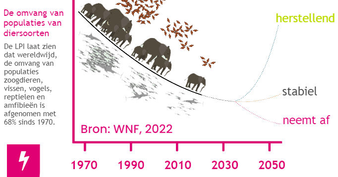 Afname populatie diersoorten 2022