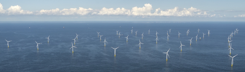 windparken op de Noordzee